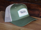 Shrimp Patch - Classic Trucker - Loden / Khaki - Tethered Skiff