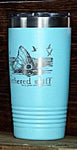 Tumbler 20oz - Teal - Redfish - Tethered Skiff