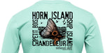 Youth - Islands Print - Sea Foam - Long Sleeve Performance - Tethered Skiff