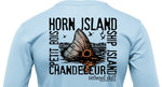 Youth - Islands Print - Sky Blue - Long Sleeve Performance - Tethered Skiff